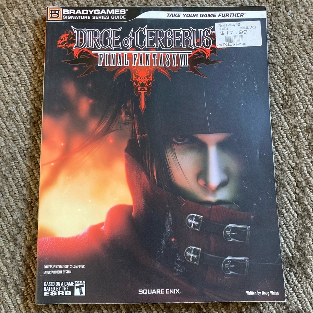 Dirge Of Cerberus Final Fantasy VII BradyGames Strategy Game Guide W/Fold-Out